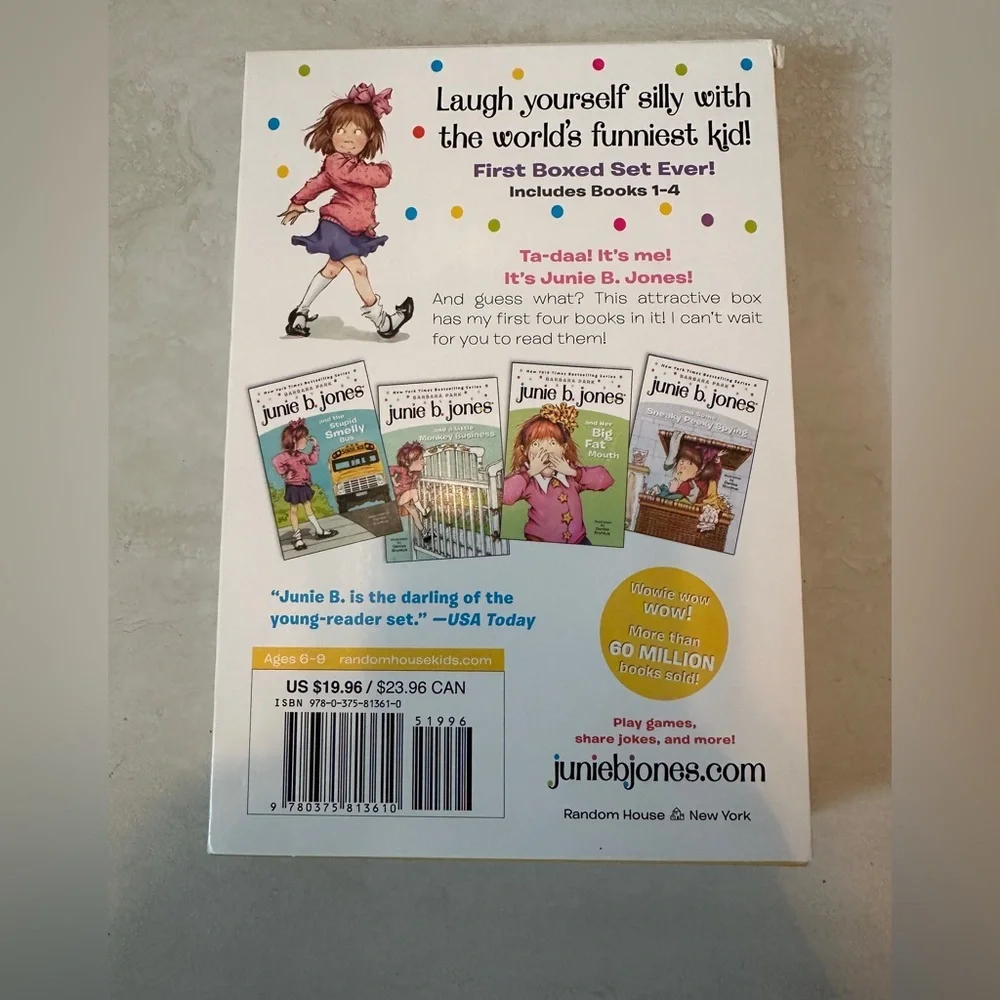 Junie B. Jones's First Boxed Set Ever! (Books 1-4) - Paperback - New - Picture 4 of 4